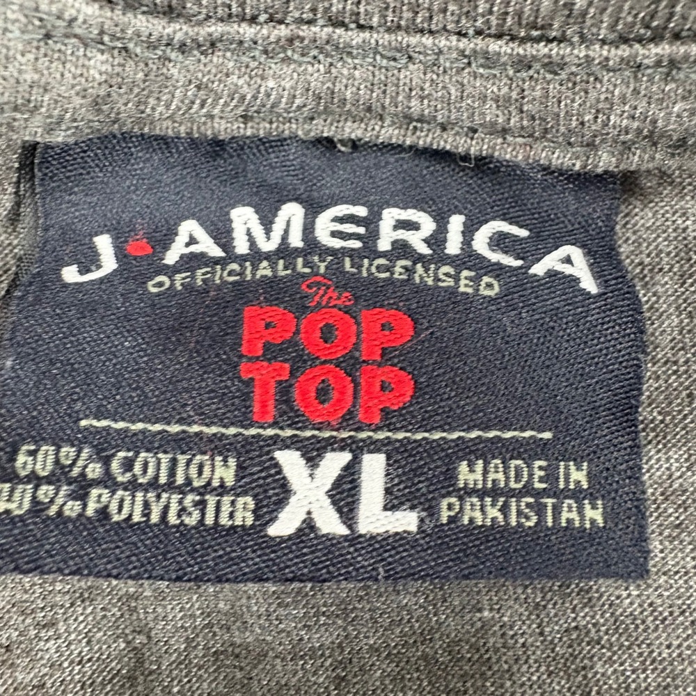 J America Pop Top T-Shirt Mens XL Beer Makes Me Hoppy Gray Graphic Bottle opener - Picture 8 of 11